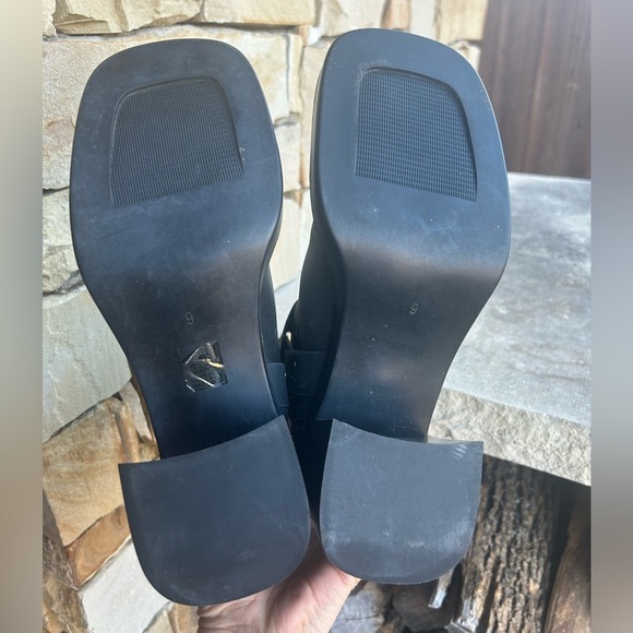 Jeffrey Campbell Operator harness Black Leather Ankle Boots Sz-9.   N - Picture 12 of 15